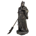 China Innen-fengshui Metallhandwerk Bronze Guan Yu-Torstatuen für Verkauf